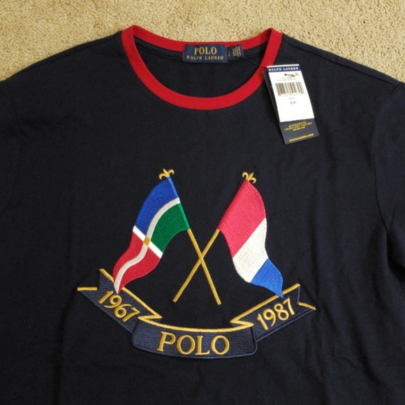 Polo Ralph Lauren Cross Flag T-Shirt - Picture 2 of 4